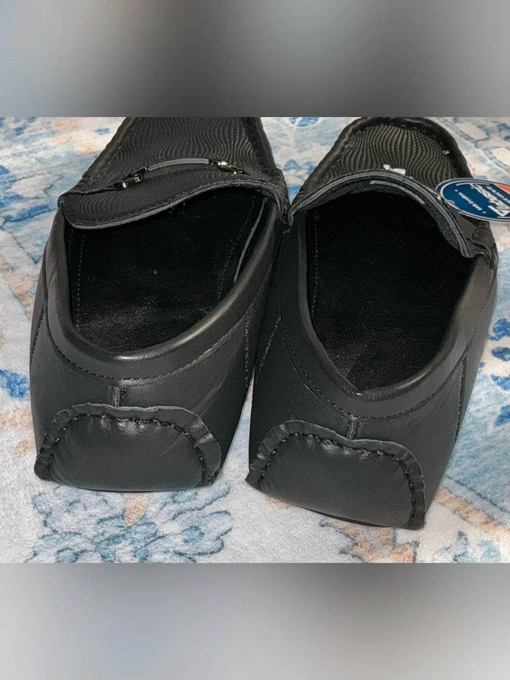 Basic Editions Big Black Slip-On Driving Loafers (NWT)